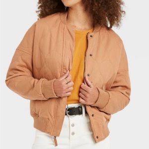 Quilted Bomber Jacket/ Quilted Utility Jacket